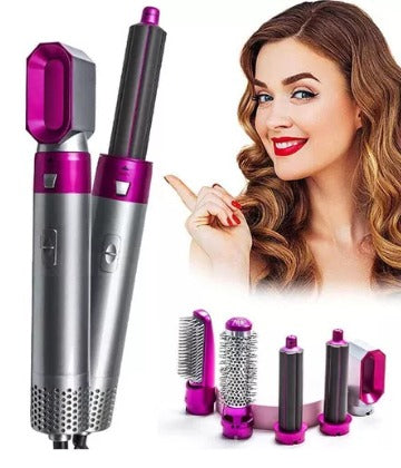 Cepillo Secador de Cabello 5 en 1 - Peina, Seca, Riza y Moldea con Estilo