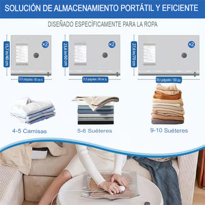 Bolsas de almacenamiento al vacío con bomba eléctrica USB