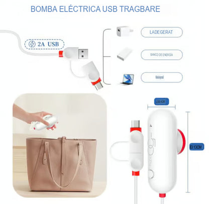 Bolsas de almacenamiento al vacío con bomba eléctrica USB