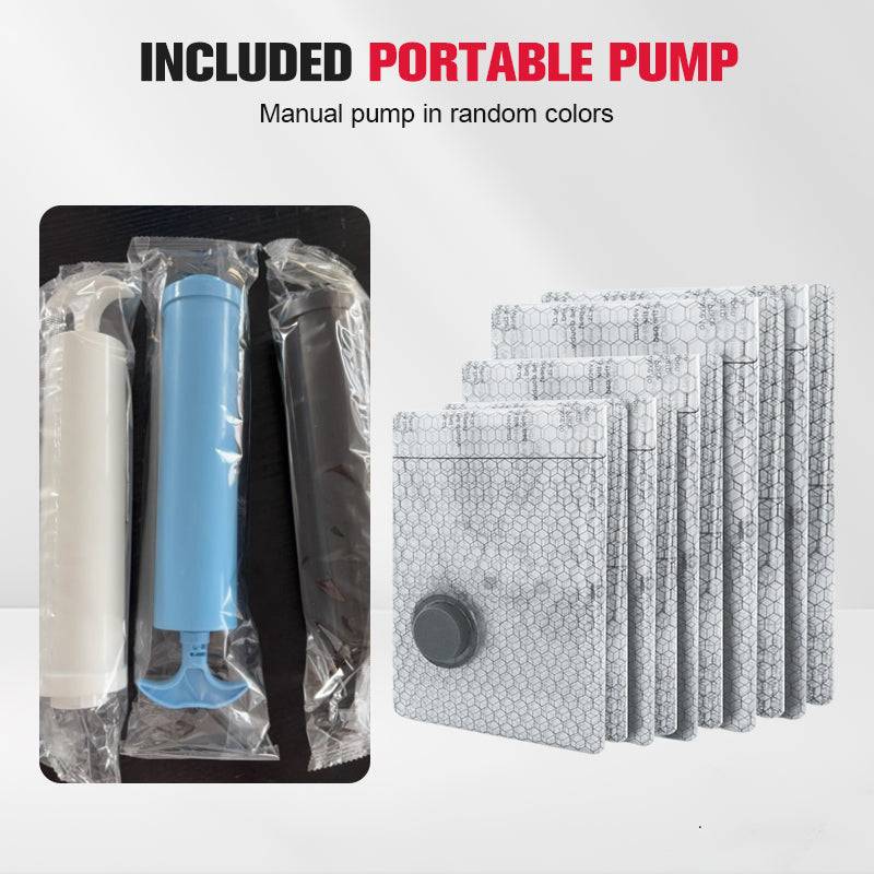 Travel Vacuum Storage Bags & Portable Pump Set